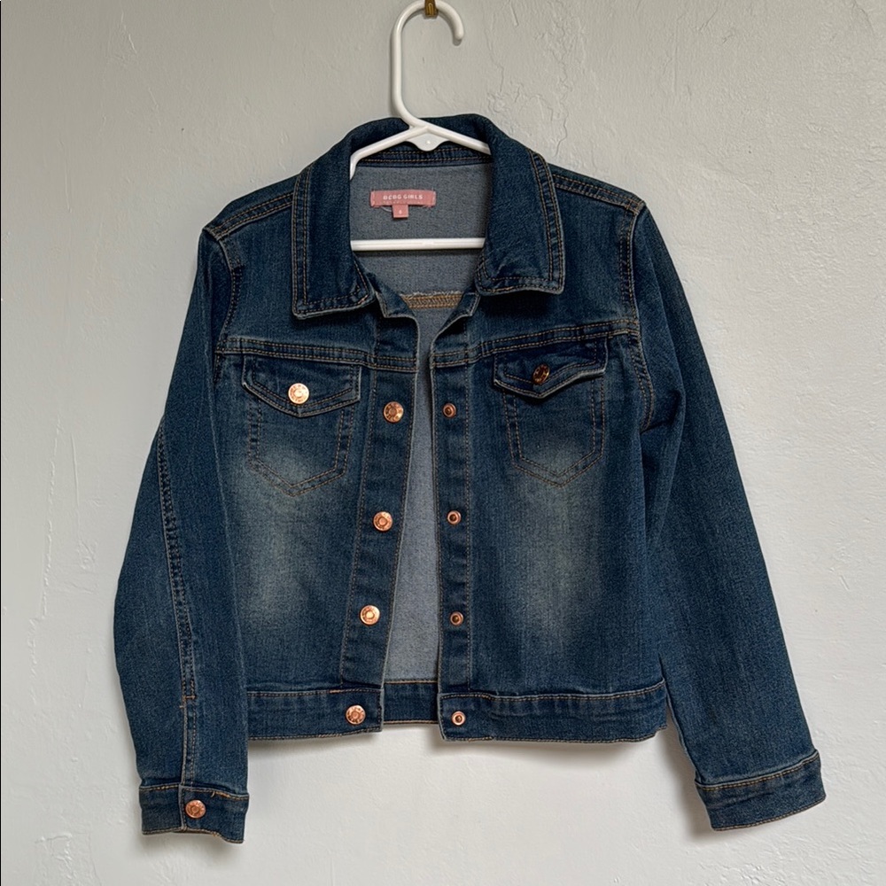 Denim Jacket with Copper Buttons